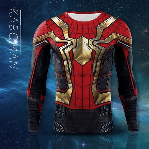 Spiderman Superhéroe Slim Fit Mallas Largas Sudadera