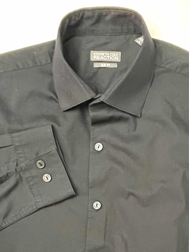 Camisa Hombre Kenneth Cole Slim Fit Talle 15 32/33 S Perfect