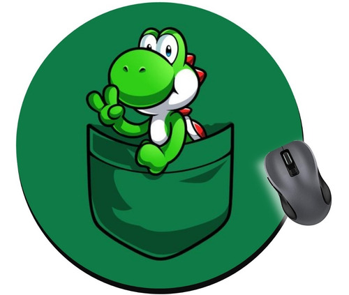 Pad Mouse Yoshi Mario Bros Antideslizante Neopreno