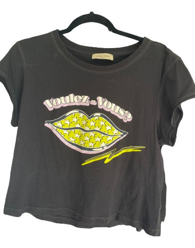 Remera Voulez Jazmin Chebar Talle 3 (xl) Corta