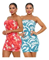 Comprar Kit 2 Vestido Tomara Que Caia Verão Feminino Soltinho Básico