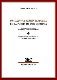 Libro Unidad Y Cercanã­a Personal En La Poesã­a De Luis C...