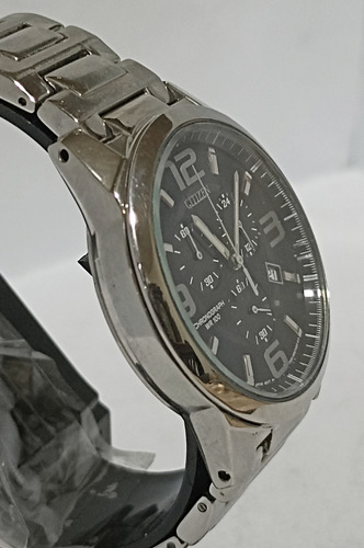 Impecable Reloj Citizen Cronógrafo Con Fecha Gn-4w-s Plateado Plateado Negro (Usado)