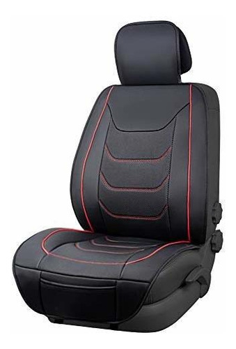 Funda De Asiento De Cuero Sintetico De Ajuste Universal Sin