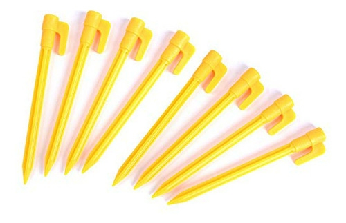 8pcs Outdoor Camping Tent Stakes Pegs Pins Trip