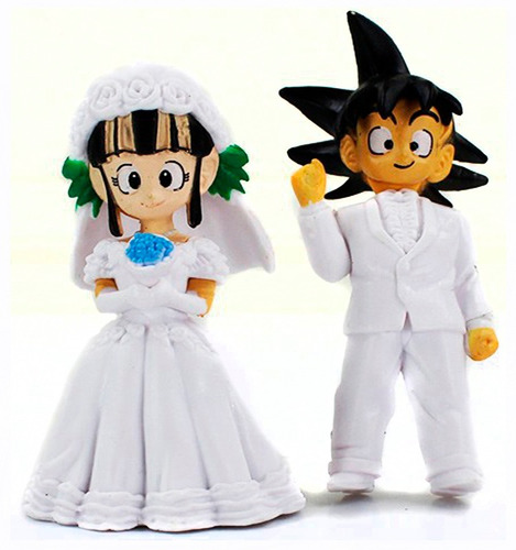 Figuras De Goku Y Milk, Boda. Dragon Ball. Entrega Inmediata