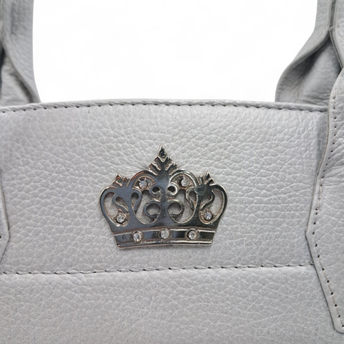 Bolsa De Piel De Cocodrilo Color Rosa Y Gris Para Dama