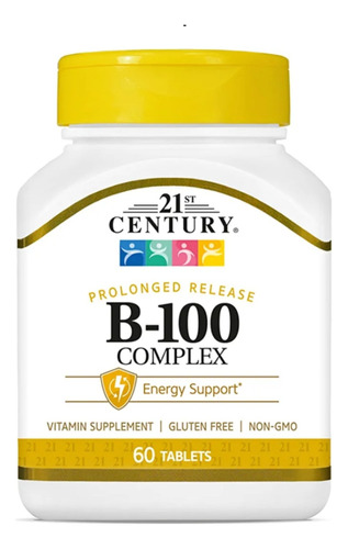 Vitamina B-100 Complejo B Mega 100 Tabletas Importado Usa