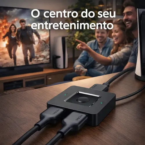 Hub Hdmi Switch 4k 1x2 2x1 Para Tv Computador Ps5 Xbox 360 ...