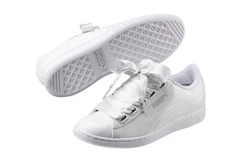 Tenis puma vikky cheap platform ribbon branco