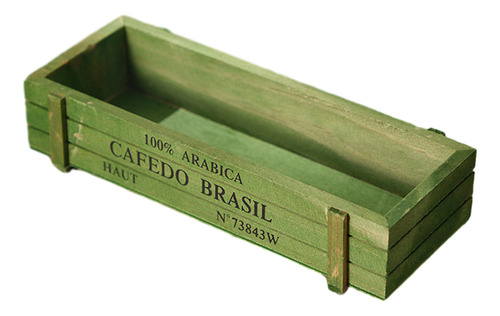 Maceta De Madera Rectangular Para Plantas Suculentas, 1 Unid