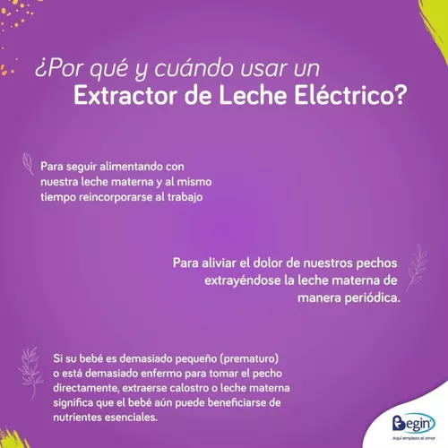 Extractor de Leche Eléctrico Begin - Peque Ayuda