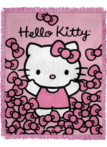 Manta Tejida De Jacquard De Hello Kitty, 46  X 60 , Má...