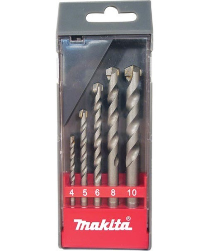 Jogo De Brocas Makita Para Widea 4/5/6/8/10mm Parede