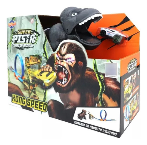 Brinquedo Super Pista Corrida Animal Gorila Speed 43361