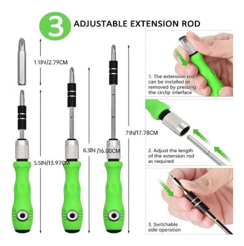 Mini Kit Herramientas Portátil Desarmadores