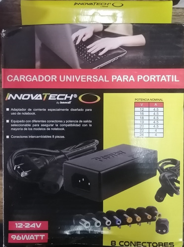 Cargador Adaptador Universal Para Portátil 12v-24v 96w