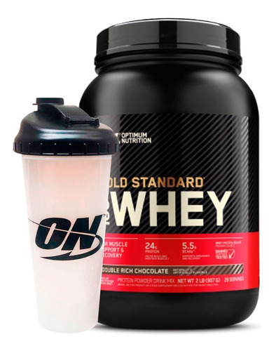 Proteina Whey Gold Standard 2 Lb + Vaso Optimum