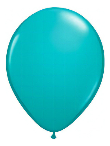 Bexiga Balão Liso 9 Polegadas 50 Unidades Cor Azul tiffany