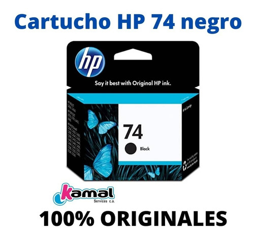 Imagen 1 de 1 de Hp Cartucho 74 Negro
