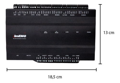 Imagen 3 de 9 de Panel Control Acceso Biometrico 2 Puertas Ztkeco® Atlas260