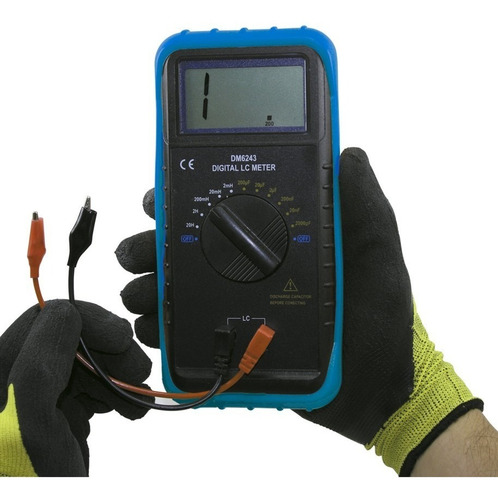 Imagen 5 de 6 de Tester Capacimetro Inductometro Gralf Dm6243 200uf 20hy
