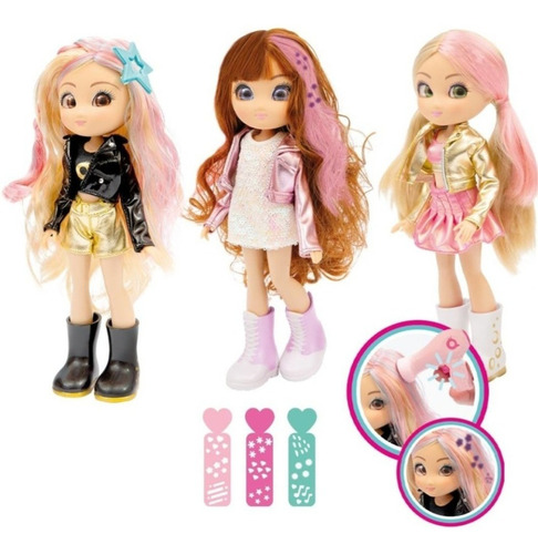 Muñeca Unique Eyes Wow Hair Amy