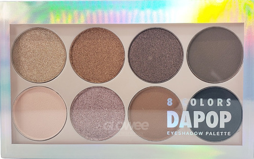 Paleta Sombras Ojos Holografica Dapop Original 8 Tonos Mod 2