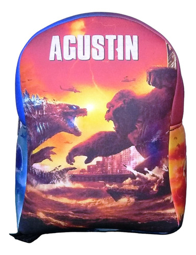 Mochila Infantil Personalizada Godzilla Vs Kong