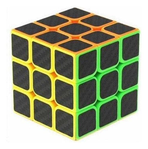 Cubo Mágico Carbono 3x3 Juego Rubik Rompecabezas Sh6602 