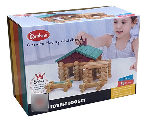 Juego De Construcción Casita Del Bosque En Madera Ub