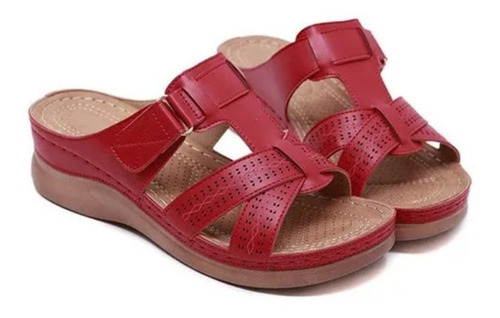 Verano Mujeres Cuña Premium Ortopédico Toe Abierto Sandalias