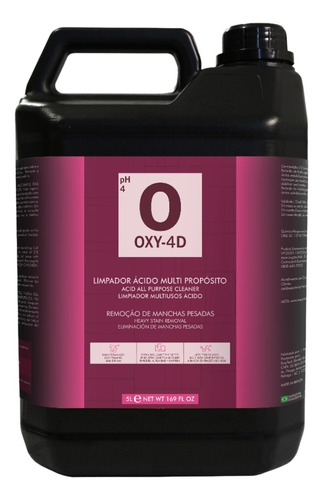    Oxy-4d Remove Mancha Concentrado 5lt Sos Pro X