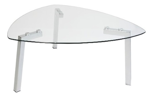 Imagen 1 de 5 de Mesa De Centro Trio - Cristal Templado Y Acero Inoxidable Kë