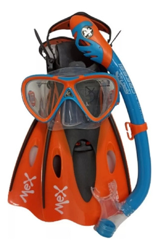 Set Cressi Mex Jr Pegaso & Iguana Niños Edad 4 A 12 Años