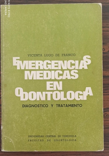 Libro Urgencias Médicas En Odontología 