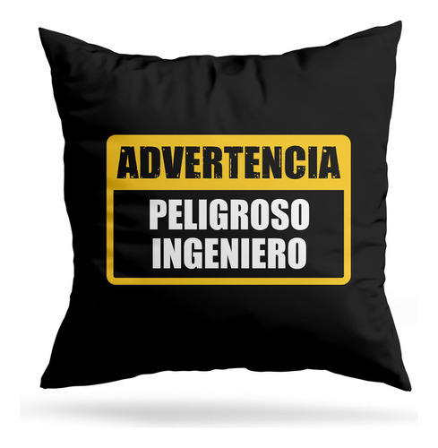 Cojin Deco Advertencia Peligroso (d0916 Boleto.store)