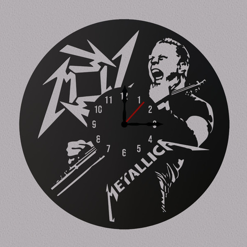 Reloj Decorativo Metallica | Estilo Reloj En Lp Vinilo