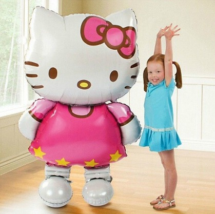 Balão Metálico Hello Kitty Gigante 116 Cm Frete Barato
