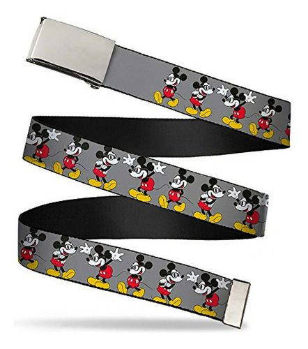 Cinturón Multicolor Mickey Mouse 1.5 , Hasta Talla 42 