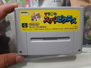 Juego De Mario's Super Picross Puzzle Super Famicom