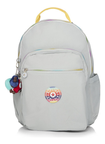 Kipling Seoul Up Backpack Ki50153dw Gray Rainbow V2 Verde Liso