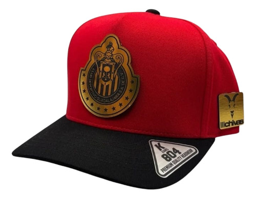 Gorra Chivas Rayadas Rebaño Sagrado Rojiblancos Campeonísimo Rojo Unitalla Lisa