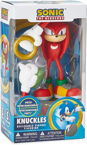 Sonic The Hedgehog Knuckles Figura 10cm Para Armar Just Toys