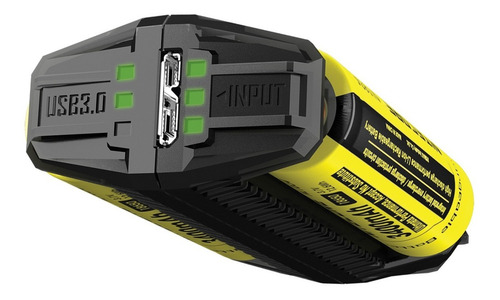 Imagen 5 de 10 de Cargador De Bateria Nitecore F-2 Usb 2 Slots