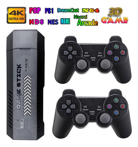 Práctico Stick Para Videogame Retro X2 Plus Integrado De