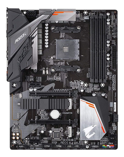 Placa-mãe Do Computador Gigabyte Aorus Elite B450 -