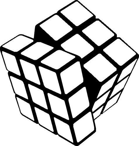 Rubix Cubo Calcomania Vinilo Pegatina | Carros Camiones Furg