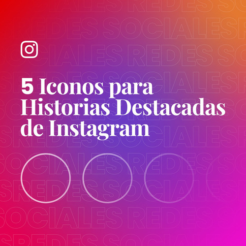 Pack X5 Iconos Para Historias Destacadas De Instagram