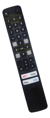 Control Remoto C32and Para Rca Smart Tv Netflix Tcl Hitachi